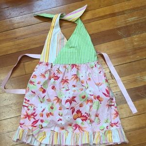 Adorable tropical halter dress 4-6 years